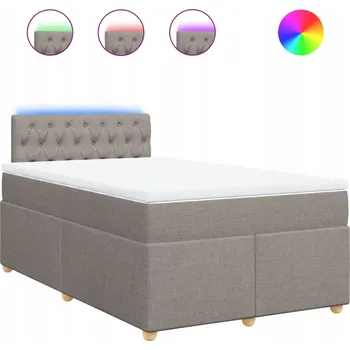 Postel Čalouněná jednolůžková postel VidaXL 120x190 béžové odstíny