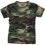 Maskáčové tričko dětské 101 Inc Tee - woodland, 176