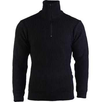 Pánský svetr Svetr Troyer s límečkem - černý, 46