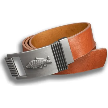 Opasek Opasek kožený rybářský Kapr Vruby 4 cm - hnědý, 110