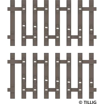 Modelová železnice kolejové podloží záchytné koleje jednostranné P 2 x 41,5mm koncové Tillig 83194