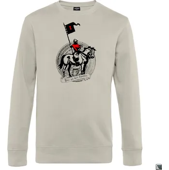 Pánská mikina Mikina Mars and Arms Žižka Boží bojovníci - béžová, XXL