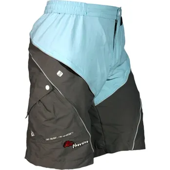 Cyklistické kalhoty Kraťasy dámské Haven Airy - modré-šedé, XS