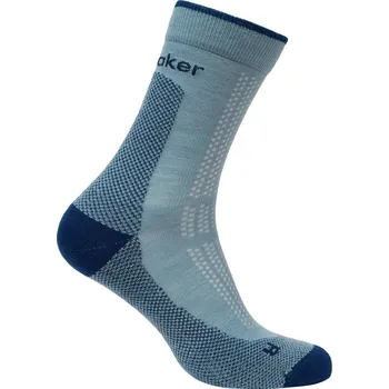 Pánské merino ponožky ICEBREAKER Mens Mer Hike+ Ultralight Quarter, Flint Blue/Atlantis velikost: 39-41,5 (S)