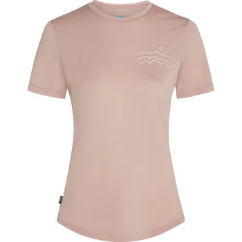 Dámské merino triko s krátkým rukávem ICEBREAKER Wmns Mer 125 Cool-Lite Sphere SS Tee Across, Pink Quartz velikost: L