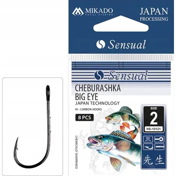 Rybářský háček Háčky na přívlač s protihrotem Mikado Sensual Cheburashka Big Eye 9 ks