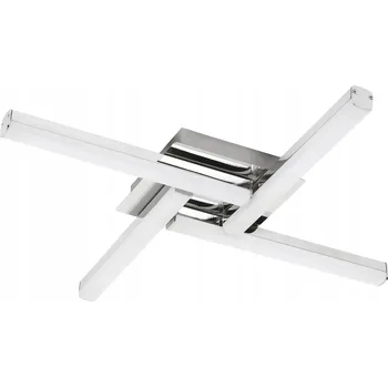 Stropní Svítidlo čtvercový Rabalux 61 x 7 cm stříbrný