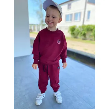 U ANULI Tepláky chlapecké bordó, vel. 98