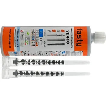Hmoždinka FASTY VE 410 ml chemická malta vinylesterová ETA 1, bez styrenu, vč.2 míchadel