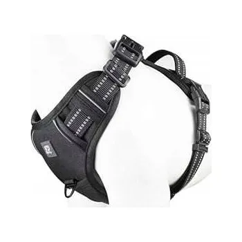 Postroj pro psa Postroj pro psa hrudní nastavitelný reflexní prodyšný XL černý