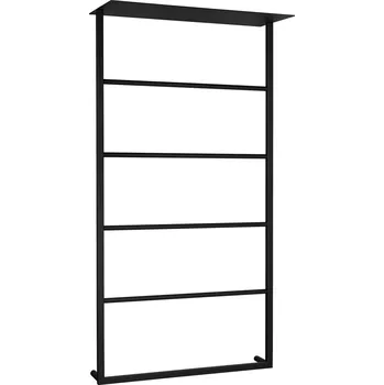 SAPHO SKA nástěnný sušák ručníků s policí 604x1184x252mm, černá mat (SKA702)