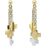 Visací Náušnice z Kombinovaného Zlata 7120964