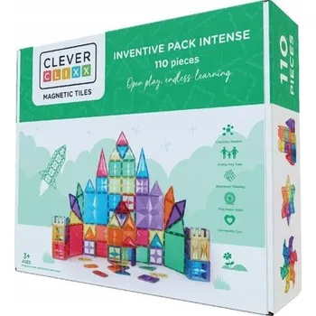 ostatní stavebnice Cleverclixx - Magnetické Stavebnice Inventive Pack Intense - 110 dílků