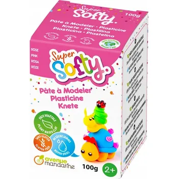 Modelovací hmota MODELOVACÍ HMOTA SUPER-SOFTY 100g RŮŽOVÁ