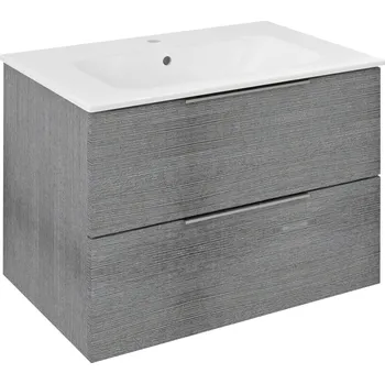 Nábytek SAPHO CIRASA umyvadlová skříňka 69,8x52x46cm, dub stříbrný (CR701-1111)