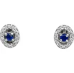 Zlaté Náušnice se Safíry a Diamanty 2020211