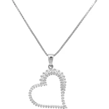 Přívěsek Zlatý Přívěsek Srdce se Zirkony 7151483