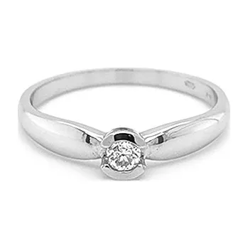 Prsten Zlatý Zásnubní Prsten s Diamantem 2011004