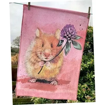 Utěrka Kuchyňská bavlněná utěrka Křeček Herbert 45 x 65 cm