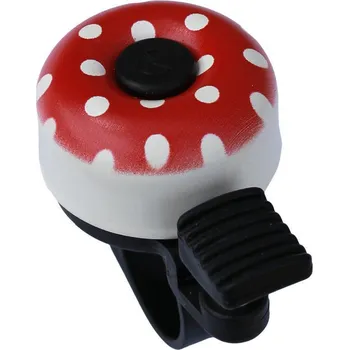 Zrcátko na kolo Zvonek MAX1 Mini red/white