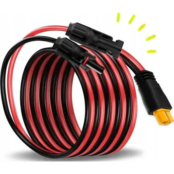 IP kamera Adaptérový kabel XT60 pro solární panely, 1,5 m, 12AWG, pro panely 50W-200W