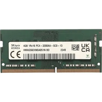 Operační paměť Nová paměť RAM DDR4 SK Hynix 4GB 3200MHz 1.2V CL22 1Rx16 HMAG56EXNSA051N