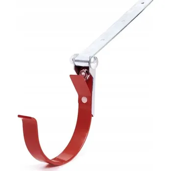 Střecha BRYZA Kovový hák žlabu s cloubem Ø 150 mm, Červená