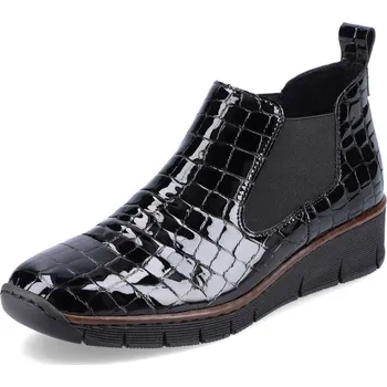 Dámské kozačky Dámská kotníková obuv RIEKER 53794-01 černá W5 42