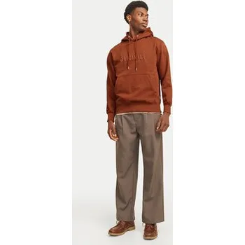 Pánská mikina Jack & Jones Mikina 12262811 Hnědá Regular Fit M