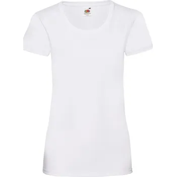 Chlapecké tričko Triko dámské Fruit of the Loom Lady-Fit Valueweight T - bílé, L