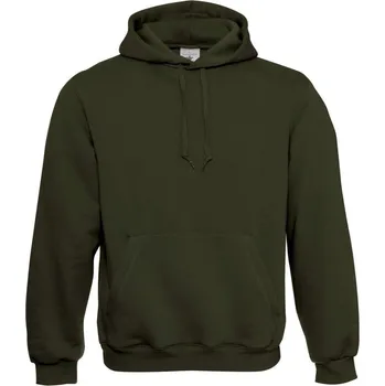 Pánská mikina Mikina B&C Standard Hooded - olivová, XS