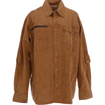 Pánská košile Košile dlouhý rukáv Scippis Broome - hnědá, 3XL