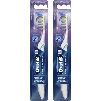 Elektrický zubní kartáček Oral-B, Vibrační Pulsar, Zubní kartáček na baterie, Střední, 2 kusy