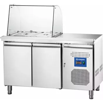 Chladící stůl salátový s nástavbou a pracovním místem Stalgast 314 l