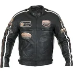 W-TEC Pánská kožená moto bunda Sheawen Black černá - XL