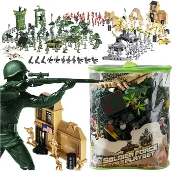 Hračka Vojenská základna – armádní figurky, tank, zbraně