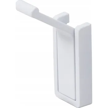 Věšák NÁBYTEK VĚŠÁK na oblečení na zeď nástěnný KLICK bílý matný jednoduchý