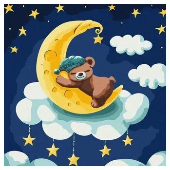 Set školních potřeb Malowanie po numerach - Bajeczna noc 30x30cm