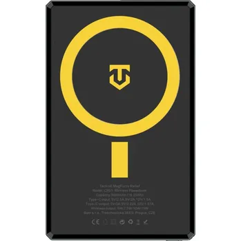 Powerbanka Externí baterie / power bank TACTICAL Relief 15W - 5000 mAh - podpora MagSafe - kovová - černá