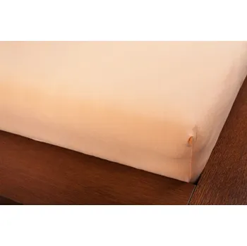 Prostěradlo Wooline Froté prostěradlo 90x200 cm, barva oranžová