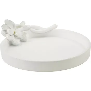 Dekorativní odkládací miska Magnolia 24 cm bílá