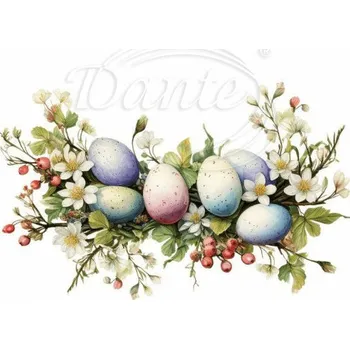 Textilní nažehlovací páska Dante Nažehlovačka Girlanda 3 - 12 x 8 cm