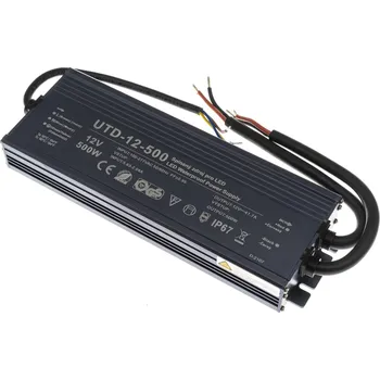 Příslušenství pro LED osvětlení LED zdroj 12V 500W UTD-12-500 Záruka 5 let
