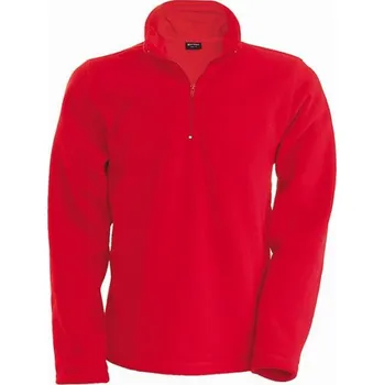 Dětská móda Pánská fleecová mikina Kariban ENZO - červená, XS