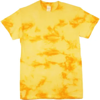 Pánské tričko Tričko unisex The Mountain batikované Infusion - žluté-zlaté, 4XL