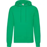 Mikina pánská Fruit of the Loom Classic Hooded Sweat - zelená, L
