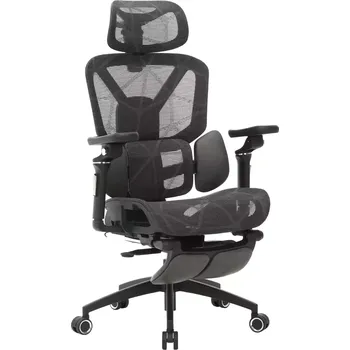 Kancelářské křeslo, tmavě šedá/černá, VILMER