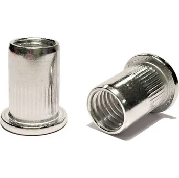 Nýt Al-PH-M8 3,1-5,5 fasty hliník nýtovací matice s plochou hlavou - otevřená rýhovaná