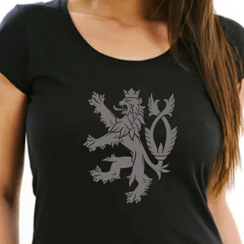 Dámské tričko Triko dámské Striker Český lev - černé, M