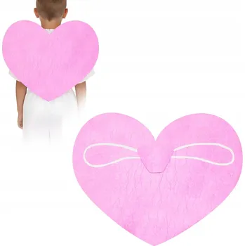 Obraz FILCOVÁ KŘÍDLA SRDCE RŮŽOVÁ 50x42cm